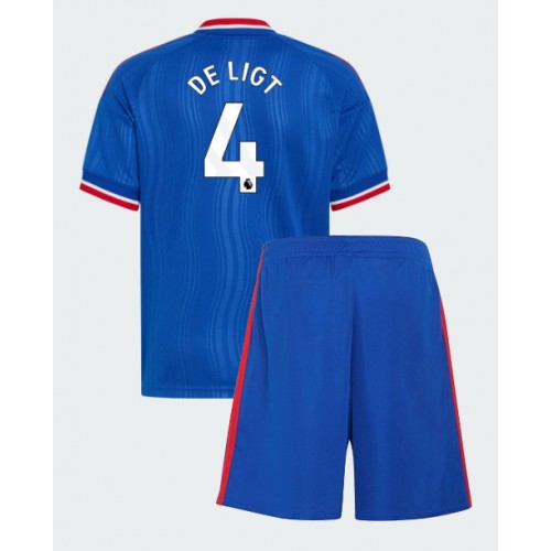 Manchester United Matthijs de Ligt #4 Gostujuci Dres za Dječji 2026-27 Kratak Rukavima (+ kratke hlače)